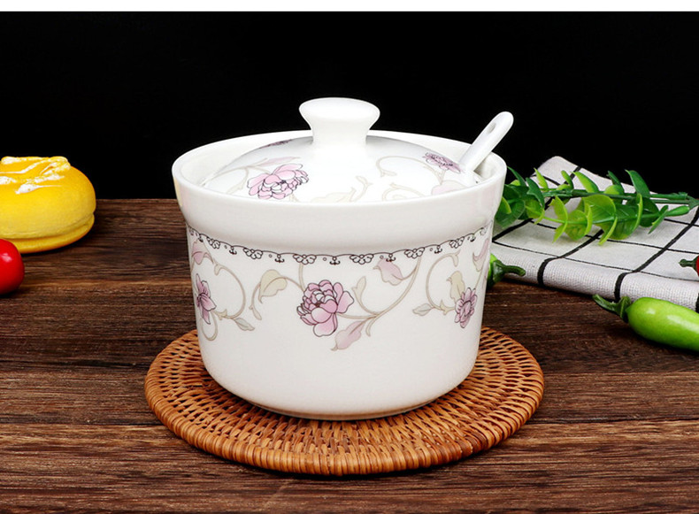 Ya cheng DE palace ceramics single flavor seasoning cylinder tank pepper seasoning cylinder tank seasoning box snowflakes seasoning box