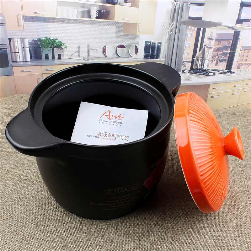 Package mailed, cheng DE product, ceramic sand pot, sweet rice cooker ceramic deep pot soup pot stone bowl color cover pot soup pot