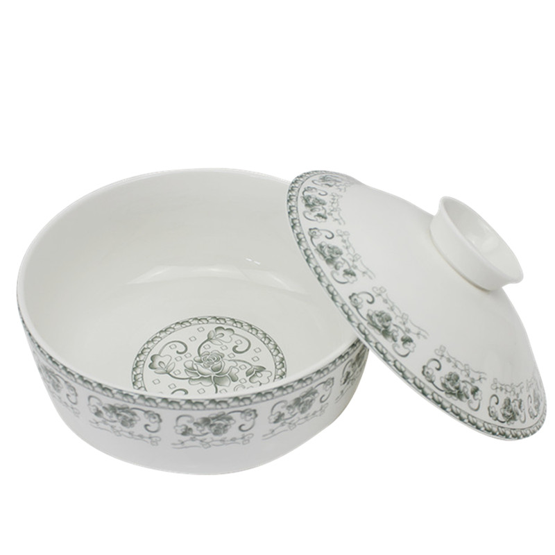 Both the people 's livelihood industry cixin qiu - yun, 8.25 inch soup bowl with cover with a cover on deep hot bowl of soup bowl product pot microwave tureen