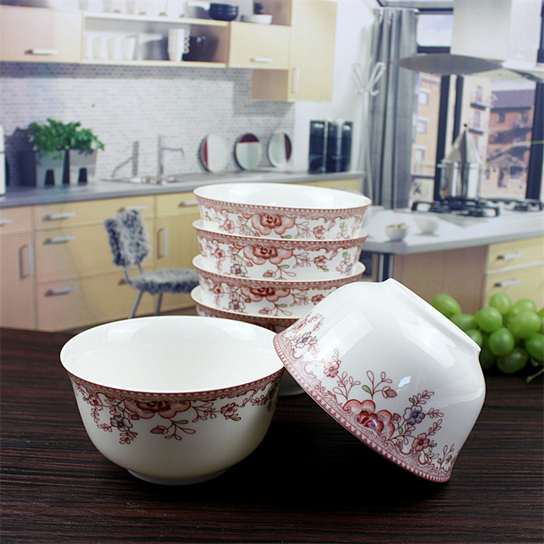 Both the people 's livelihood industry romantic amorous feelings 4.5 "admiralty small bowl bowl bowl ceramic bowl to ultimately responds soup bowl of porridge bowl bowls