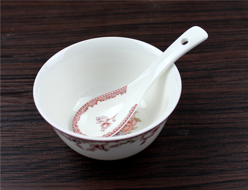 Both the people 's livelihood industry romantic amorous feelings 4.5 "admiralty small bowl bowl bowl ceramic bowl to ultimately responds soup bowl of porridge bowl bowls