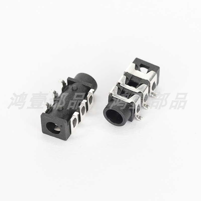 Factory supply 3 5MM 6-pin patch 3-segment AUX audio interface with switch headphone socket HY-313D