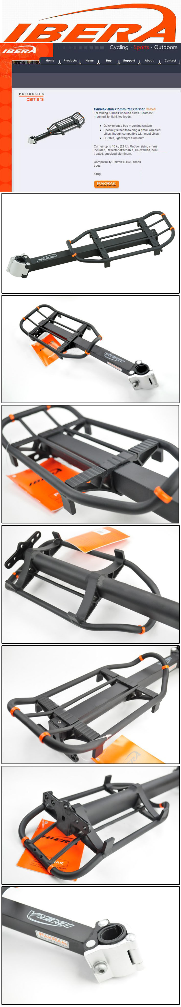 Porte-bagages pour vélo IBERA - Ref 2411164 Image 6