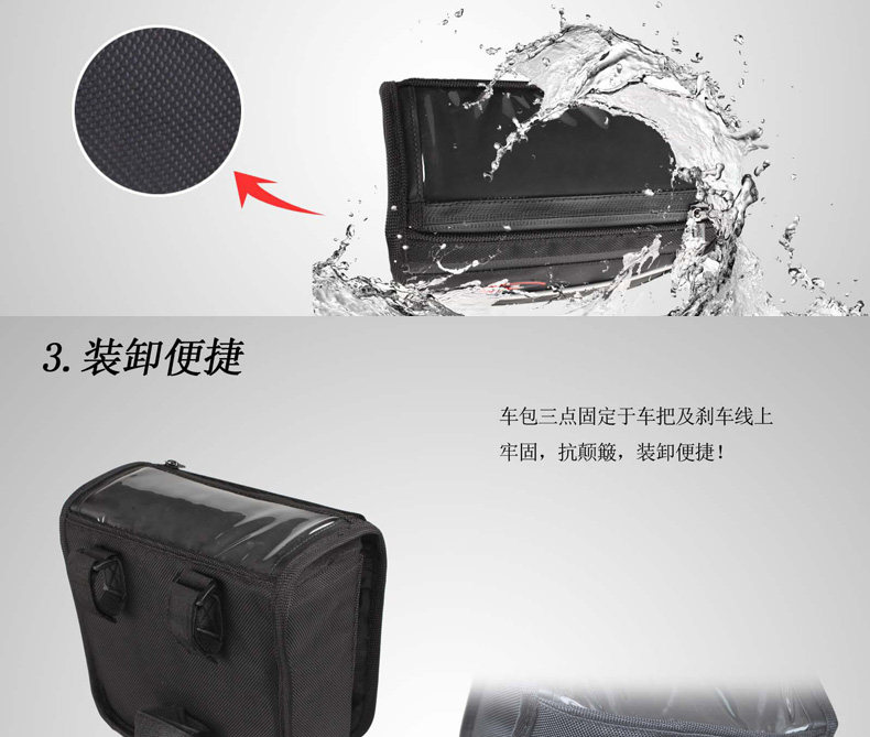 Sacoche pour vélo mixte EASYDO - Ref 2218150 Image 10