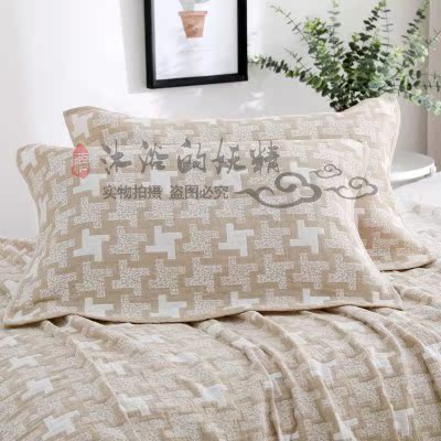 [Xử lý giải phóng mặt bằng khăn] bông ba hoặc năm lớp khăn gối bằng vải gạc cho người lớn không có xơ vỏ gối đẹp