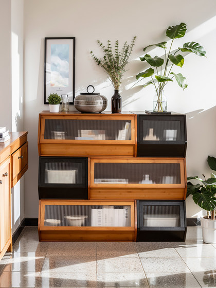 网红创意斗柜收纳柜家用客厅书柜玩具零食储物整理柜子可叠加组合