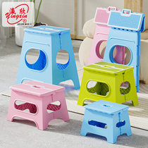 Yingxin folding stool plastic small stool portable outdoor foldable low stool for adults and children home creative bench
