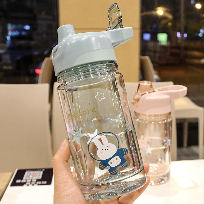 High color value simple with tea partition small plastic cup for men and women students portable heat-resistant fresh water cup leak-proof