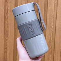 Stainless steel insulated cup tea water separation tea-in-car water glass sub-male and female student lovers net red Jane about with the hand cup