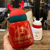 New Christmas Gift Insulation Cup 304 Stainless Steel Vacuum Water Glass Student Cute Business Gift Cup Big Belly Cup
