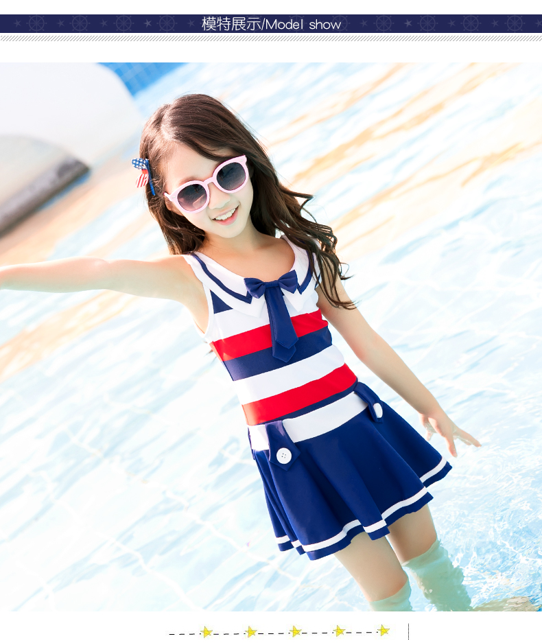 Youyou Children Áo tắm cho bé gái Big Boy Váy một mảnh Áo tắm cho bé gái Bộ đồ bơi cho bé - Bộ đồ bơi của Kid bộ đồ bơi cho bé trai