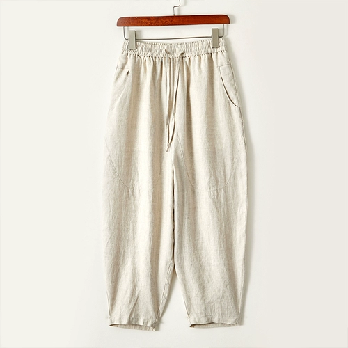 Весенние трендовые штаны, тренд сезона, большой размер, эластичная талия, свободный крой