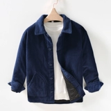 Демисезонная ретро куртка, вельветовый японский удерживающий тепло бархатный пуховик, свободный крой