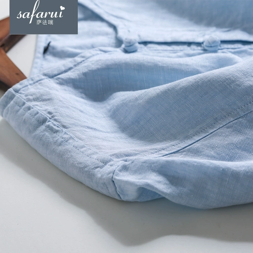 Футболка с коротким рукавом для отдыха, ретро цветная рубашка, оверсайз, из хлопка и льна, китайский стиль