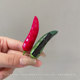 ins simulation chili pepper hairpin ມ່ວນຕະຫລົກຫມາກເຜັດ duckbill clip ນັກສຶກສາຂ້າງ clip bangs ແຕກ hairpin ສ້າງສັນ headwear