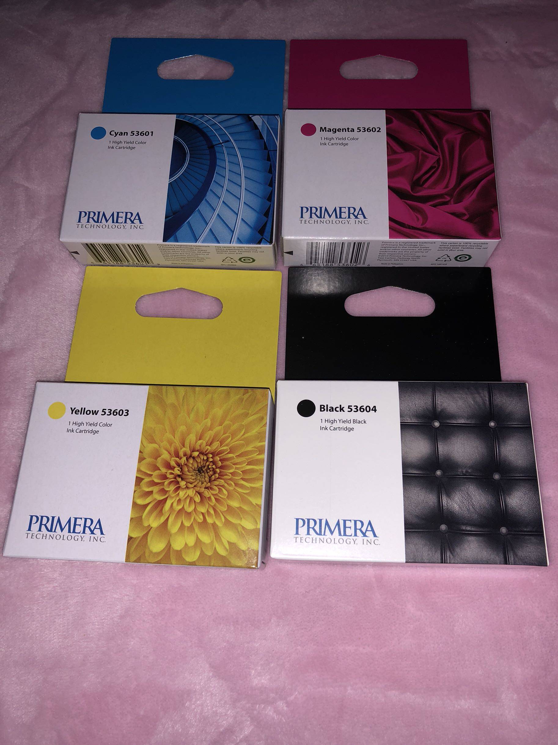 Pimeja PRIMERA Bravo4100 SERIES PRINT MACHINE SPECIAL INK CARTRIDGES BLUE RED YELLOW BLACK