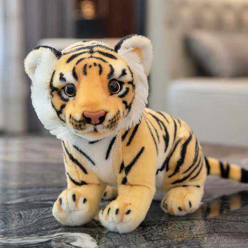 Реалистичная плюшевая кукла, игрушка, маленький талисман, тигр, талисман года, подарок на день рождения