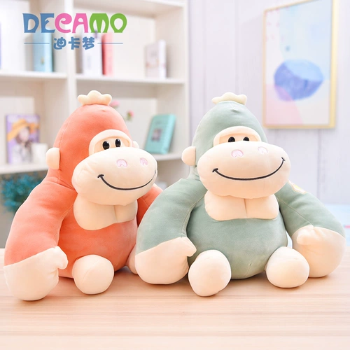 Милая мягкая плюшевая игрушка, тряпичная кукла с пухом, подушка, Кинг-Конг, шимпанзе, обезьяна