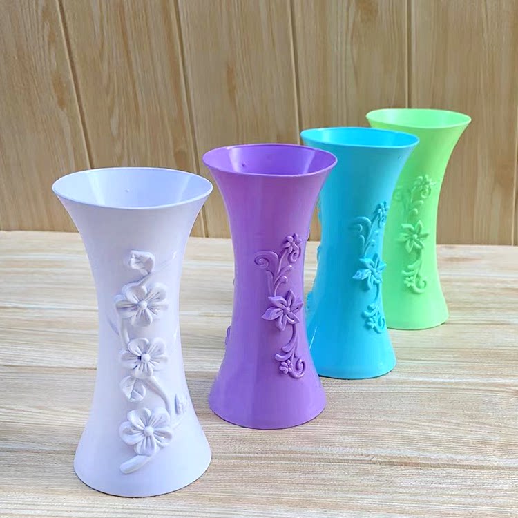 Modern minimalist plastic vase Home decorations Living room Bedroom Pendulum inserts Flowers Fake Flowers Emulated Vase Pendulum-Taobao
