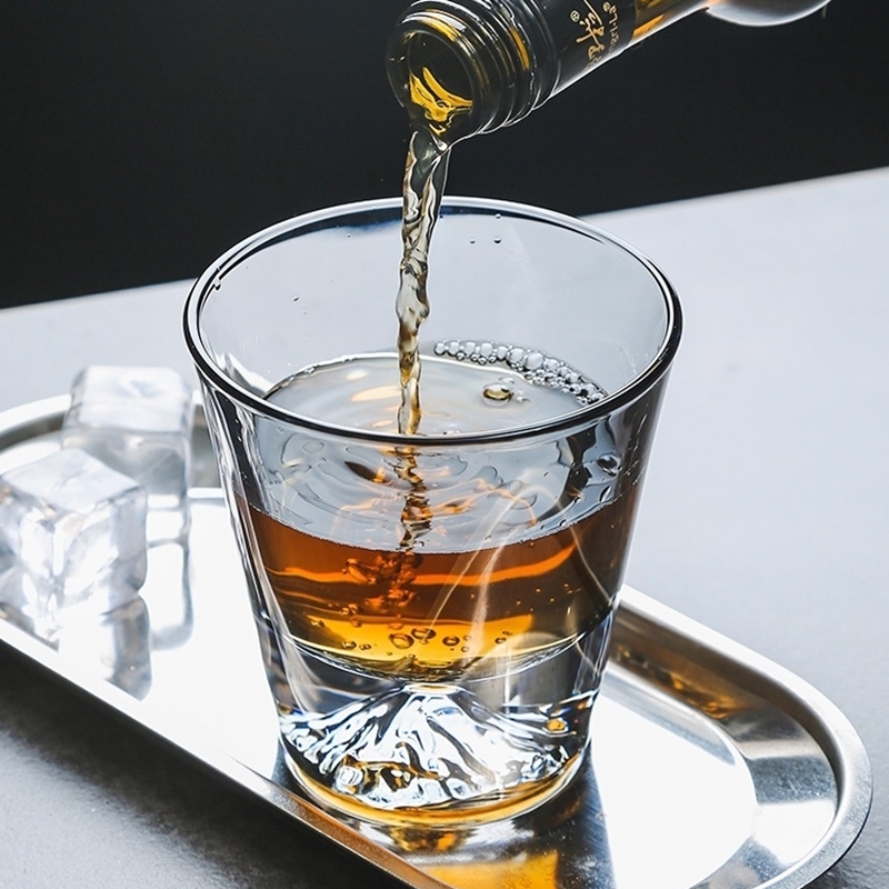 Mount Fuji Glass Cup Tea Cup Home Simple Japanese Cup Whisky Cup Net Red Cocktail Iceberg Cup