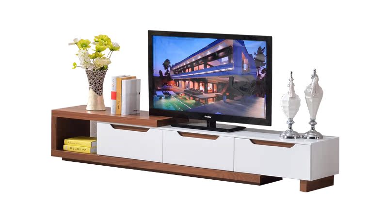 Yue Nina căn hộ nhỏ telescopic bàn cà phê TV kết hợp tủ phòng khách đơn giản sofa bàn cà phê đồ nội thất