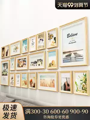 Nordic photo wall decoration children's room frame wall baby girl bedroom small wall Wall Wall combination non-punching creativity