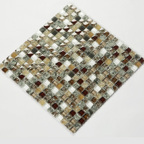 Crystal ice cracked glass mosaic tiles Brown balcony wall stickers Puzzle background wall bathroom decoration