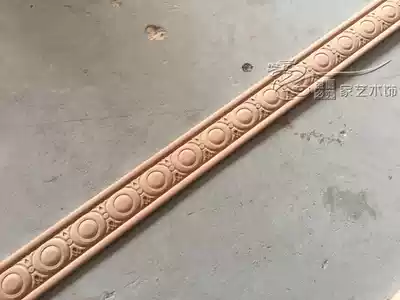 Dongyang wood carving waist line crimping edge strip border line Chinese decoration hanging ceiling TV background wall decoration solid wood lines