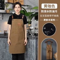 2301 висящая на плече металлическая пряжка -желтый кофейный цвет толстая ткань холста