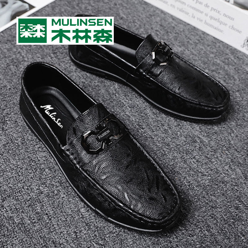 Wolinson men's shoes 2022 new lazy shoes summer shoes spiritual boy breathable bean shoes man