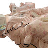 Super Soft Washed Cotton Four-Piece Set, Non-Pure Cotton, All-Cotton, Girly Double-Layer Gauze Lace Duvet Cover, Dormitory Bed Sheet Three-Piece Set