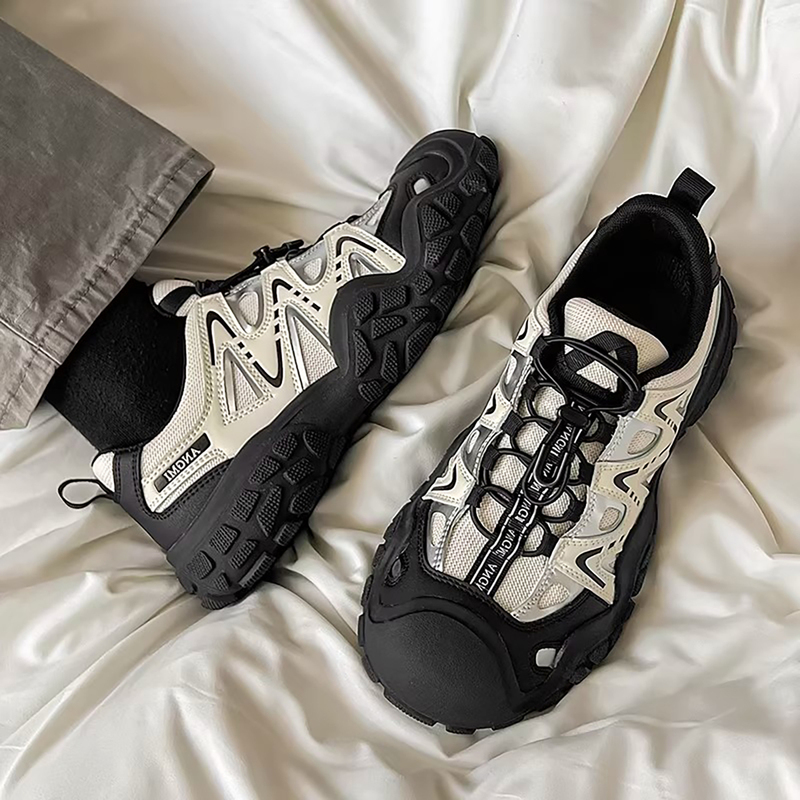 Korean Uamtor Breathable Sports Casual Shoes for Men, Spring and Summer Niche Trendy Brand Hiking Thick-Soled Outdoor Walking Shoes