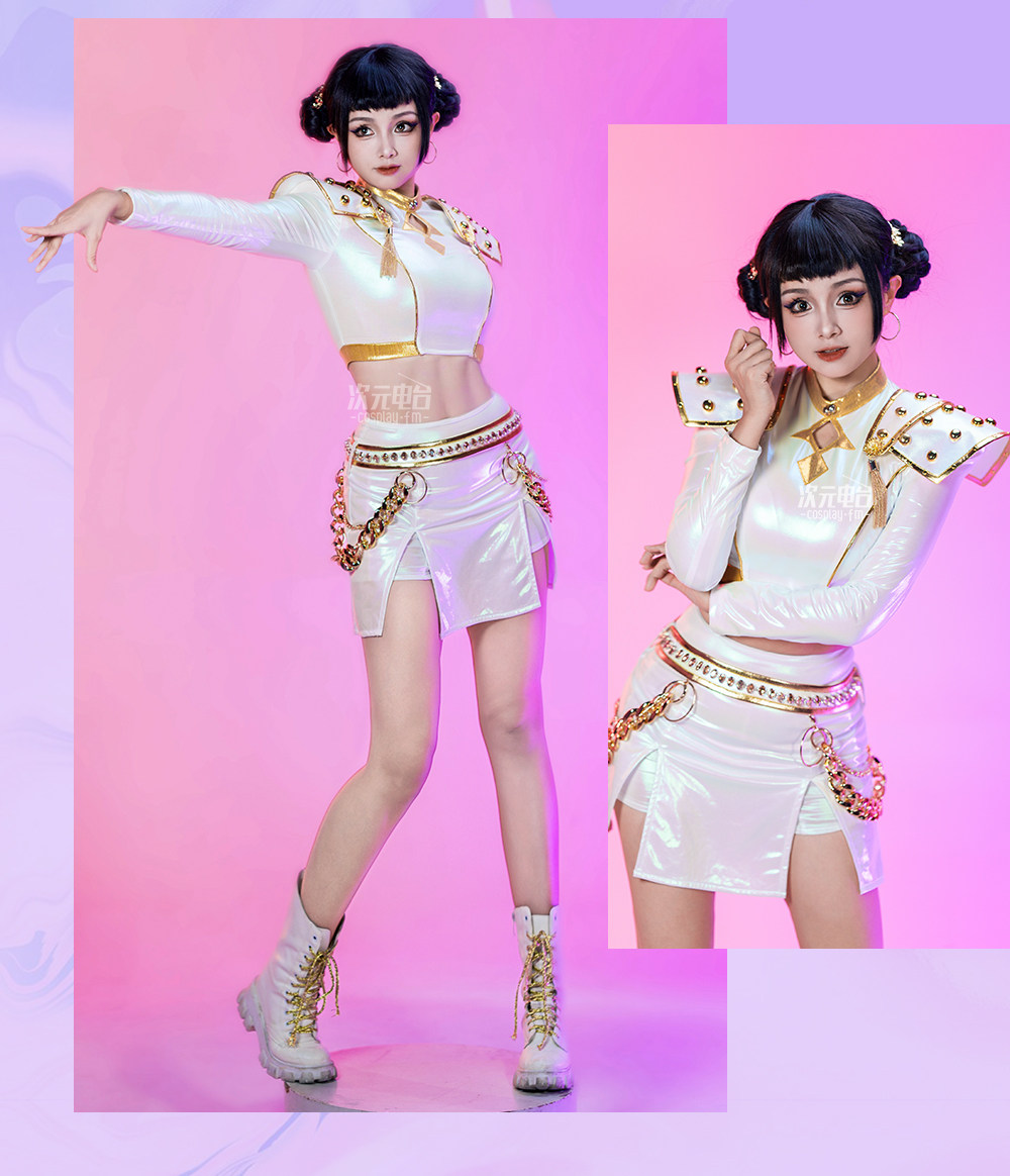 KPop Demon Hunters Zoey White Cosplay Costume