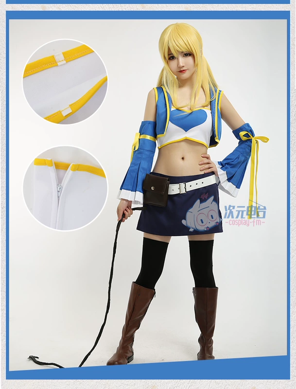 Fairy Tail cos trang phục Lucy Heartfilia trang phục hóa trang đầy đủ/trang phục kích thước lớn cosplay gajeel