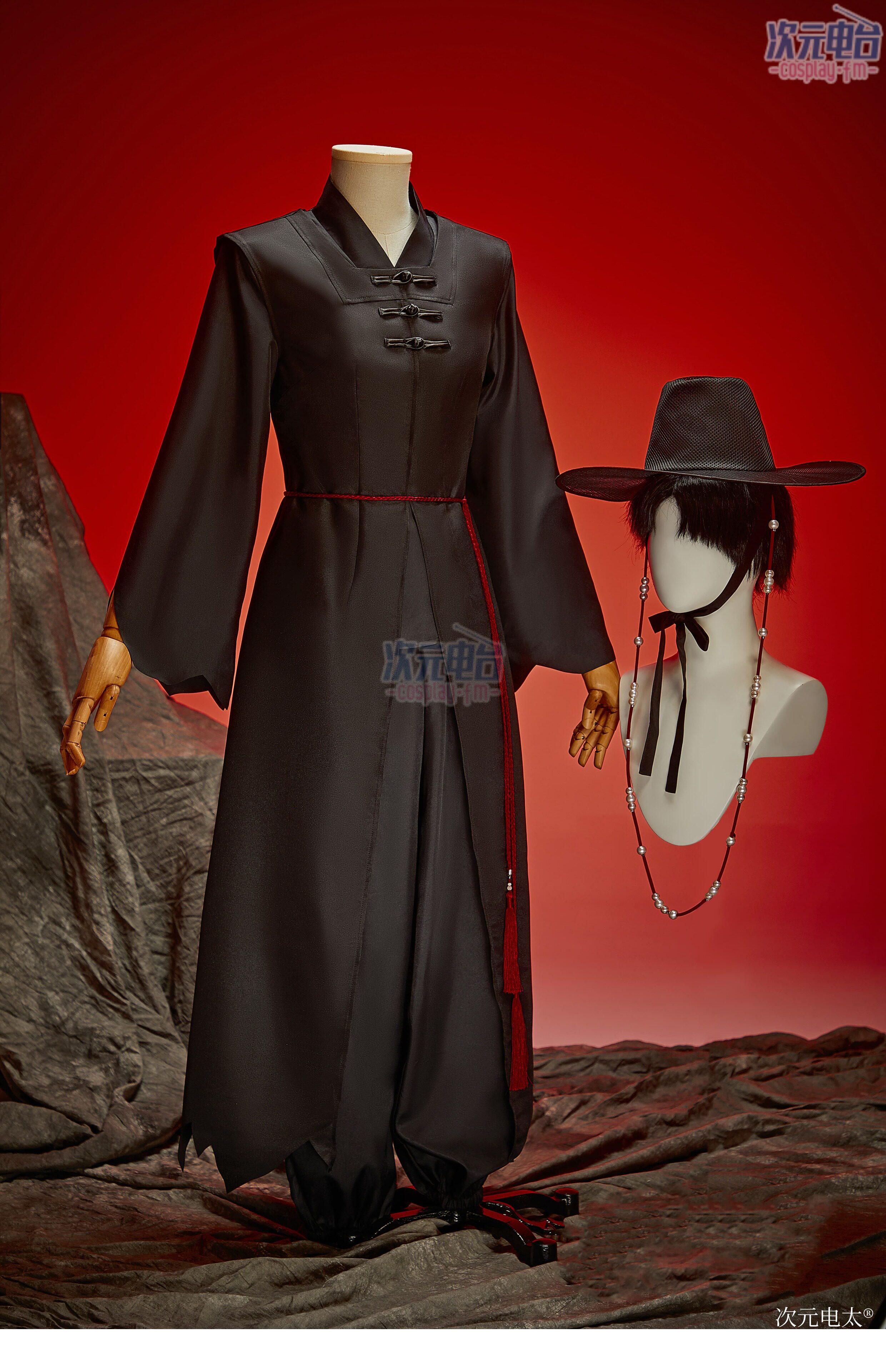 K-Pop Demon Hunters Saja Boys Black Cosplay Costume