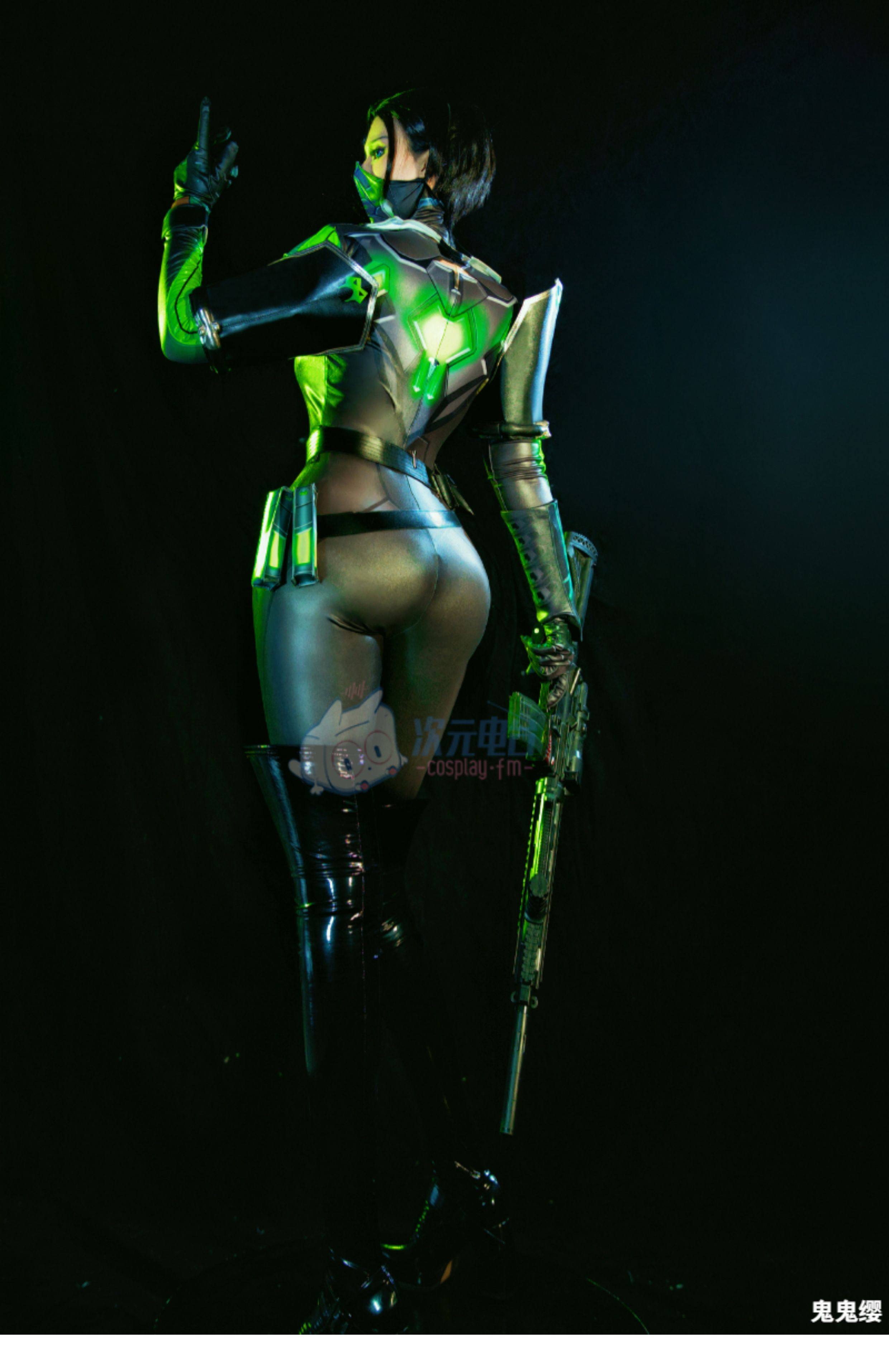 VALORANT Viper Green Battle Suit Cosplay Costume