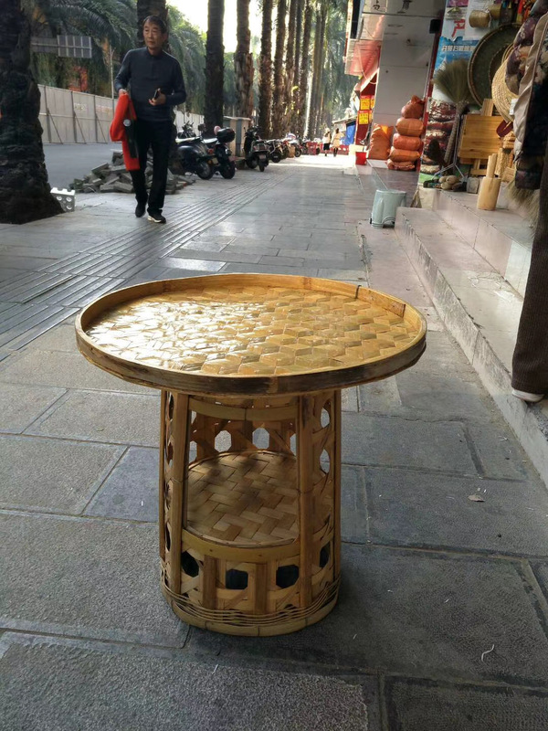 Yunnan Dai's Special Exquisite Dining Table Handicraft Pure Bamboo Small Round Table Bamboo Tea Table Home Decoration Yunnan Dai's Special Exquisite Dining Table Handicraft Pure Bamboo Small Round Table Bamboo Tea Table Home Decoration