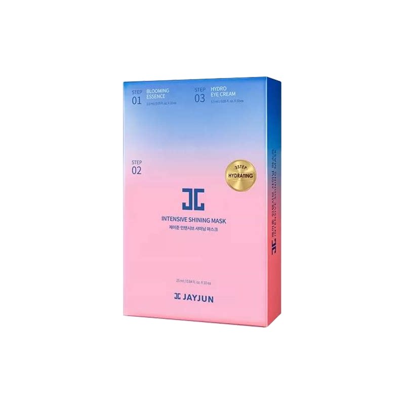 【升级二代】JAYJUN捷俊润泽密集樱花面膜补水保湿三部曲官方正品