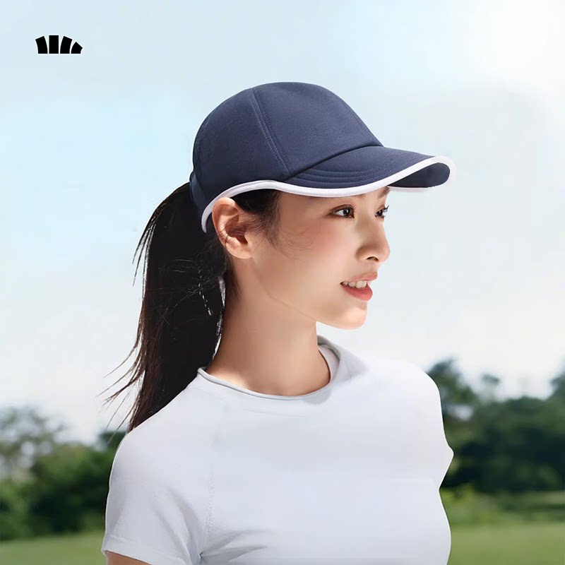蕉下鸭舌帽女新款挺阔简约时尚棒球帽大头围运动吸汗速干防晒帽子