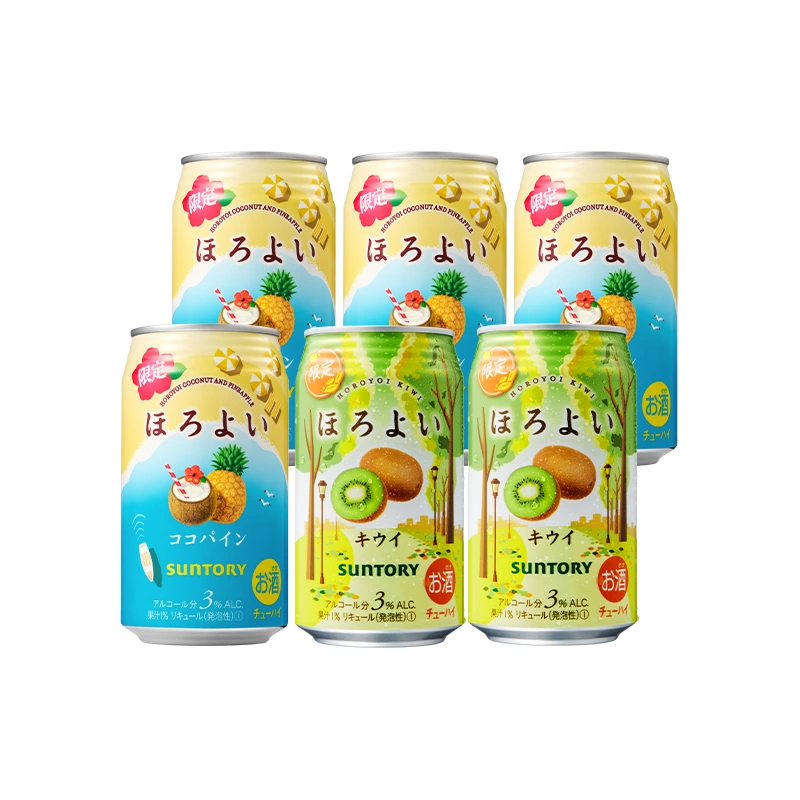 三得利和乐怡预调鸡尾酒350mL*6罐微醺果酒低度气泡酒3度甜酒