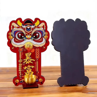 黄铜醒狮挂饰新年装饰招财进宝国风挂件铜铃铛音色清脆