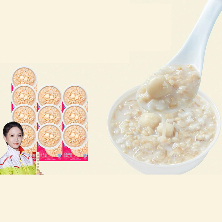滋时红参莲子八珍粥速食早餐八宝粥整箱年货礼盒新年送礼长辈亲戚