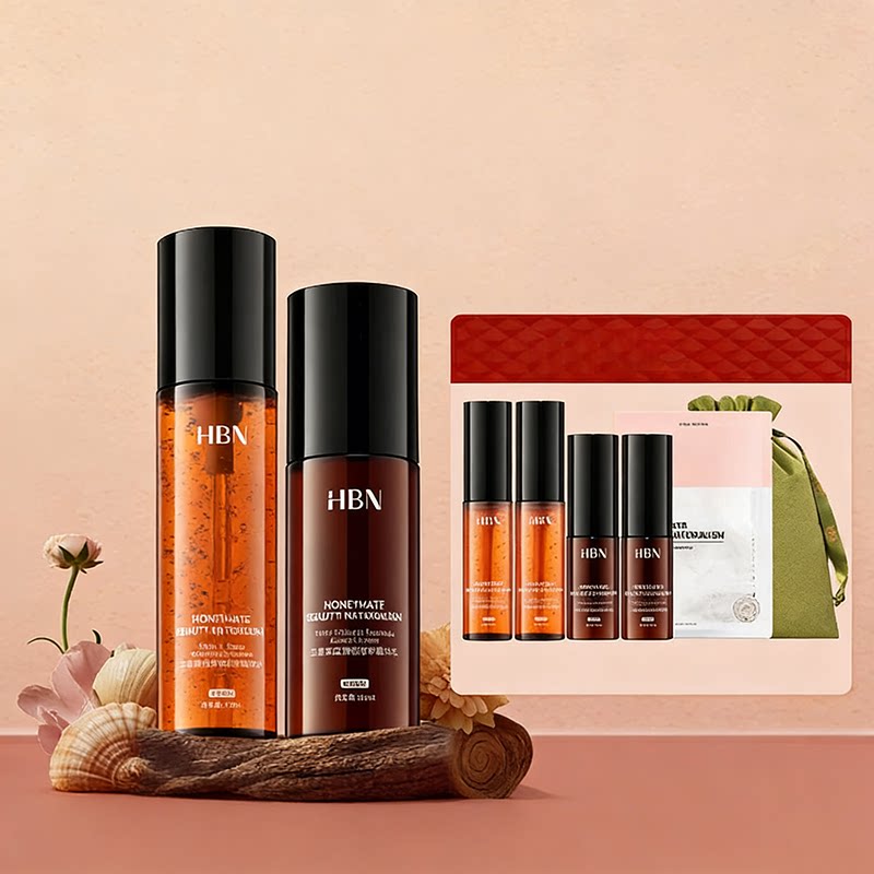 【品牌仓直发】HBN弹簧水乳套装舒缓修护保湿滋润补水紧致护肤