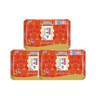 【自营】韩国进口贵艾朗贵爱娘红参日用卫生巾29cm*3中草药姨妈巾