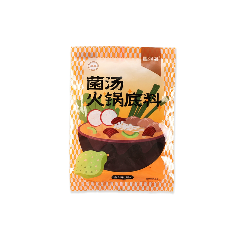 悬河滩菌汤火锅底料190g涮羊肉调味料菌菇不辣三鲜清汤火锅底料