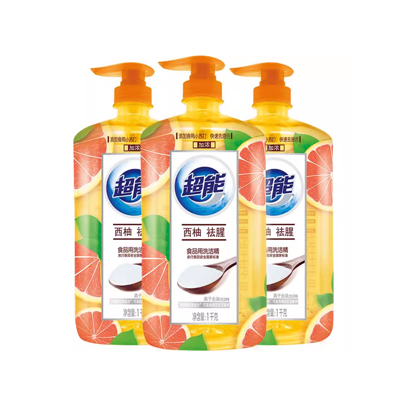 超能洗洁精西柚去腥离