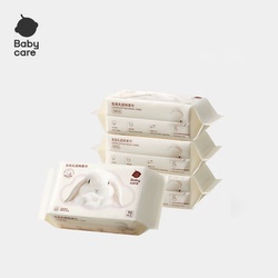 babycare兔兔乳霜棉柔巾70抽*4包