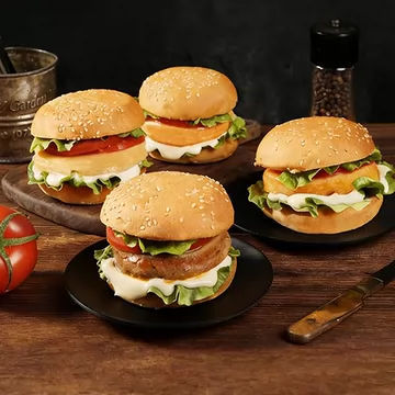 优可麦即食汉堡100g*5包