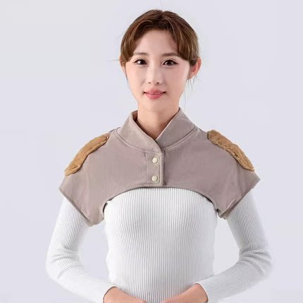 德绒护肩膀坎肩睡觉男女月子产妇肩周发热防寒中老年颈椎保暖四季