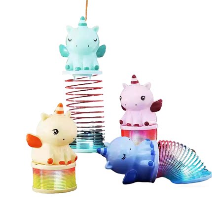 马年新款闪光彩虹圈灯笼小马发光灯笼儿童玩具